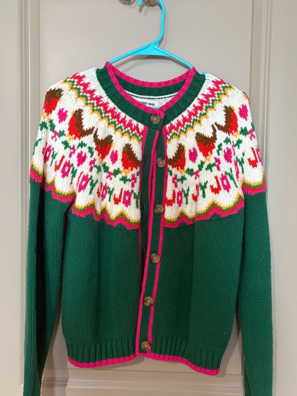 Lands' End Christmas Fair Isle Sweater Small - Picture 5 of 5